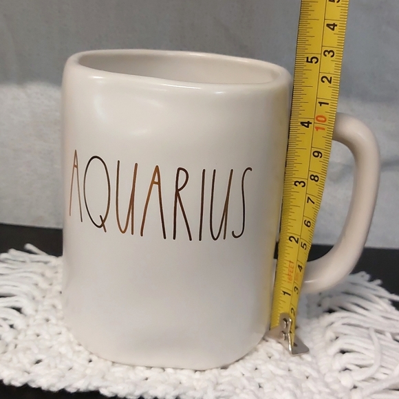 Rae Dunn Aquarius Mug and Handmade Mug Rug - Picture 5 of 7